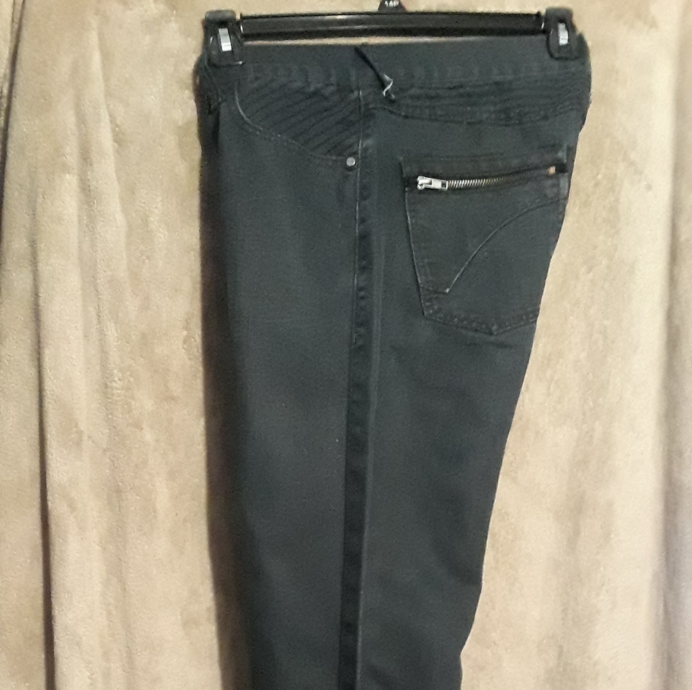 Black denim jeans